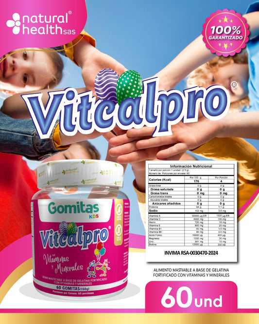 vitaminas niños gomitas vitcalpro