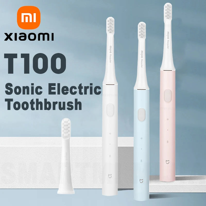 MIJIA Sonic Electric Toothbrush T100,Battery Life 30 Day,16500Rpm Vibration,Usb Rechargeable IPX7 Waterproof Toothbrushes