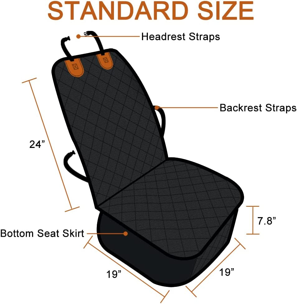 Car Front Seat Covers for Dogs Scratch-Proof Pet Car Seat Cover Non-Slip Car Seat Protector for Dogs Bucket Seat Cover