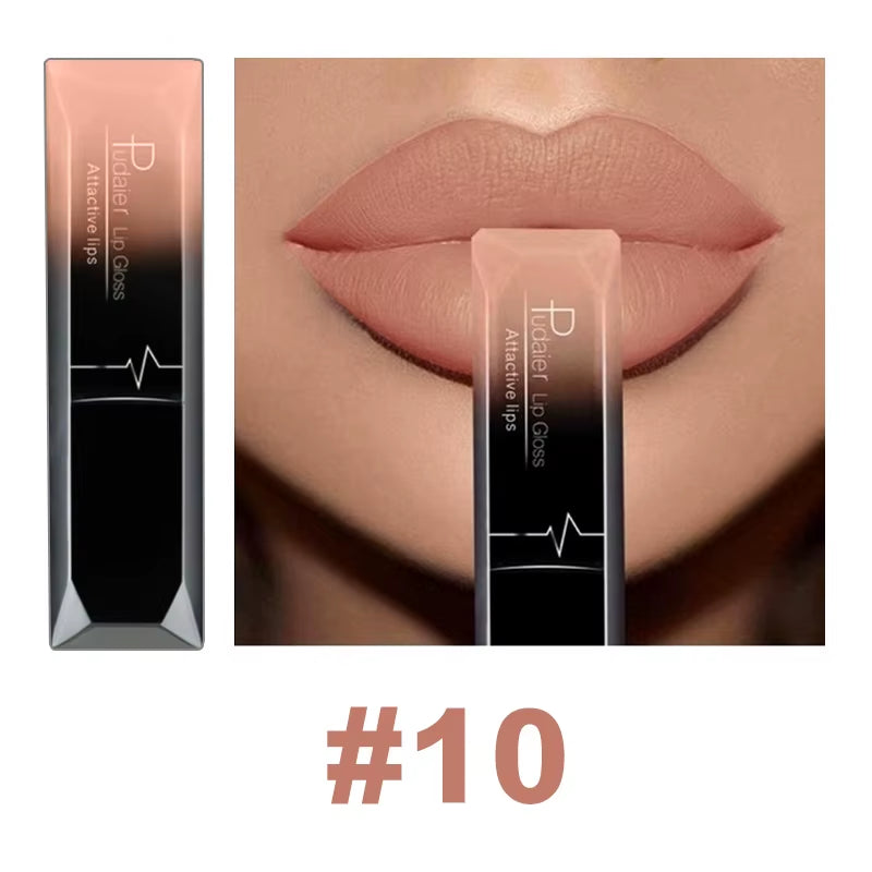 21 Color Lip Gloss Waterproof Matte Liquid Lipstick Moisturizing Lip Gloss Lip Makeup Beauty Cosmetics